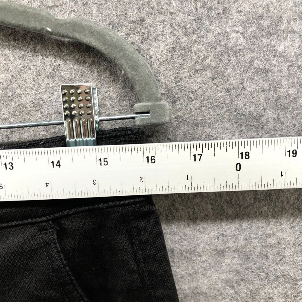 Everlane Cropped Straight Regular‎ Pants Womens 8 Black Stretch High Rise - Picture 7 of 10